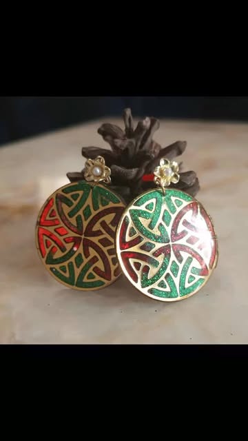 گوشواره استیل رنگ ثابت