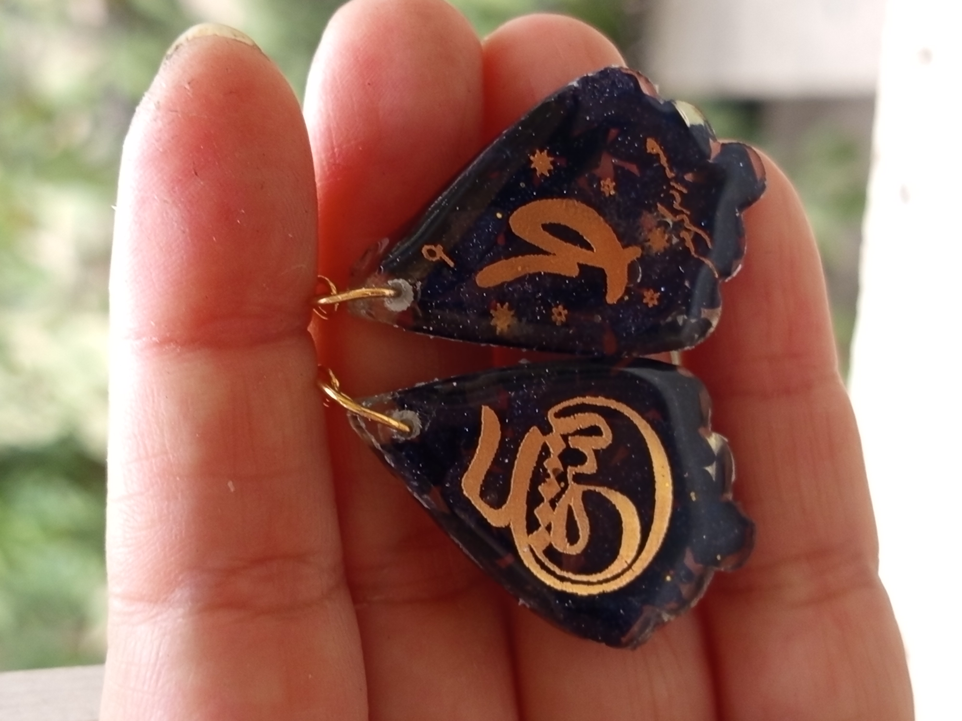 گوشواره خاص طرح خطاطی